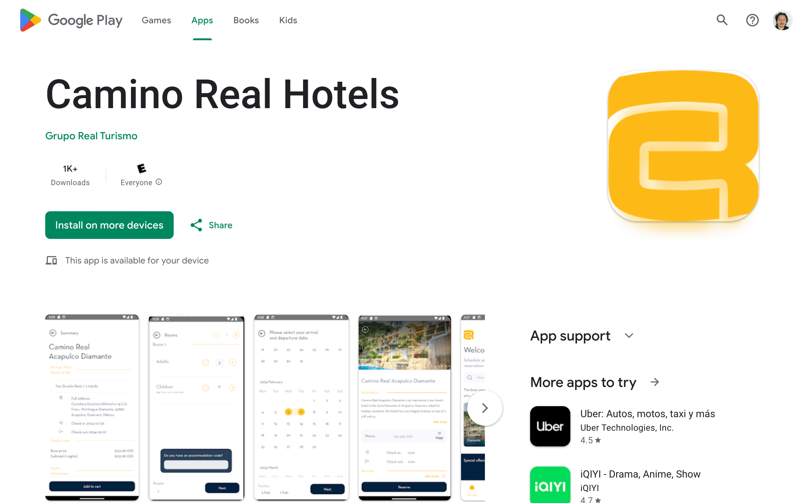 Mobile App Camino Real