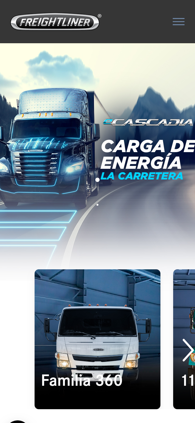 Freightliner website mobile