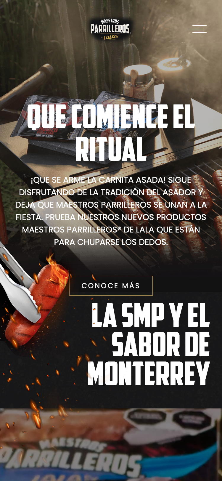 Maestros parrilleros website mobile